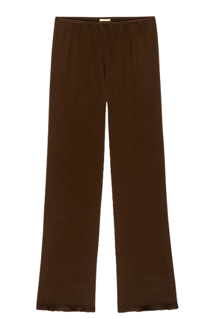 DONNI dark brown straight leg sweatpants