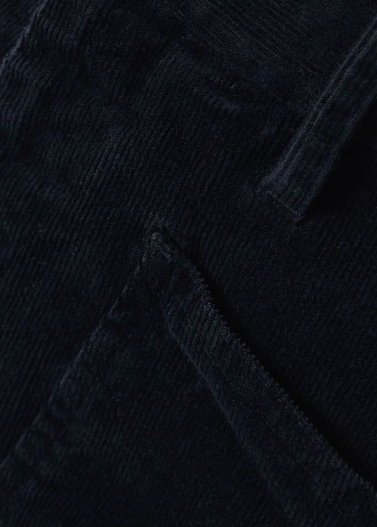 NILI LOTAN navy corduroy barrel pants