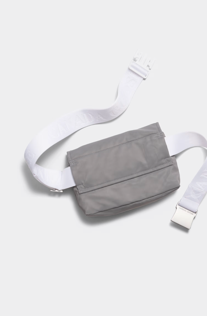 Canada Goose Mini Waistpack Performance Satin Pouch- Willow Grey