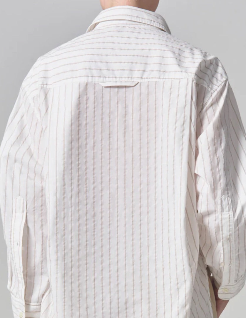 CITIZEN OF HUMANITY Kayla striped cotton button up
