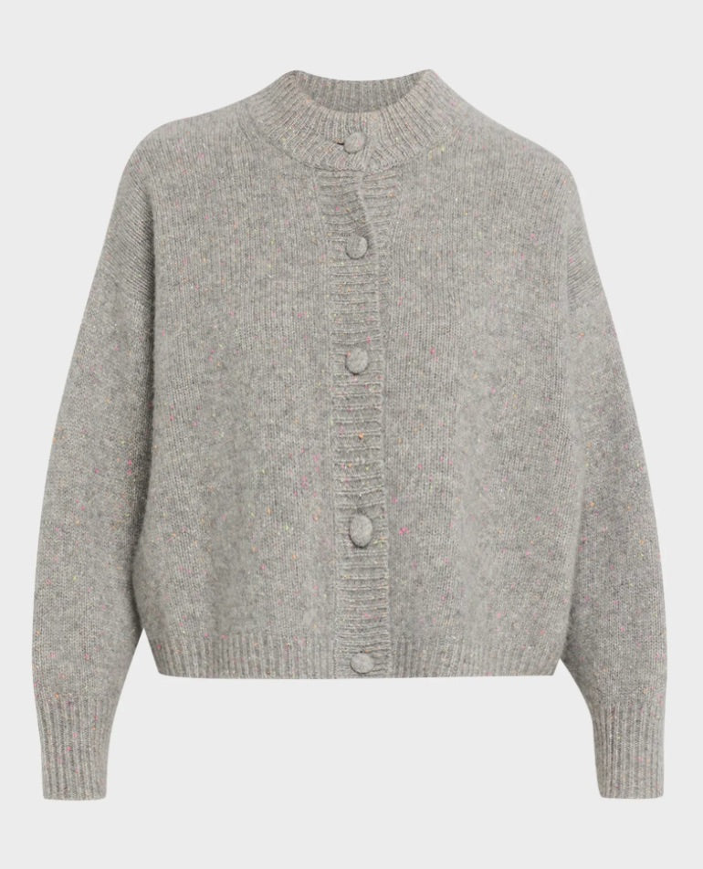 FRAME The Cashmere Fleck Cardigan