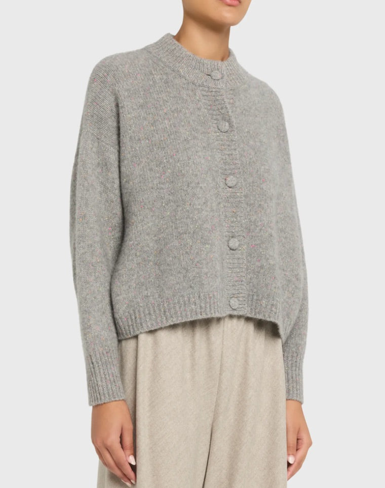 FRAME The Cashmere Fleck Cardigan