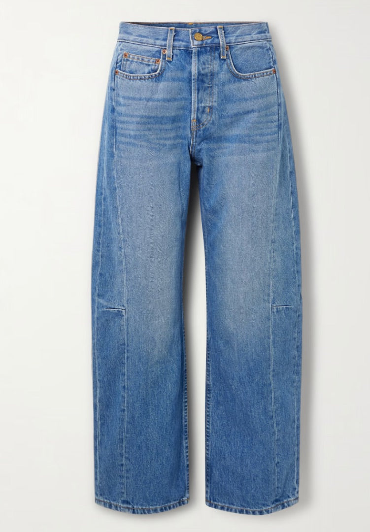 B SIDES barrell jeans, medium blue wash