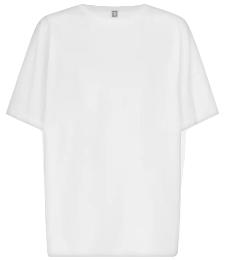 TOTEME white oversized cotton tee