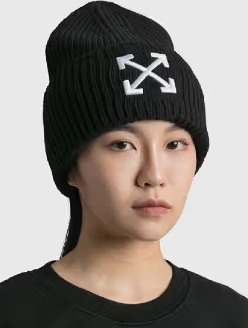 OFF WHITE black beanie