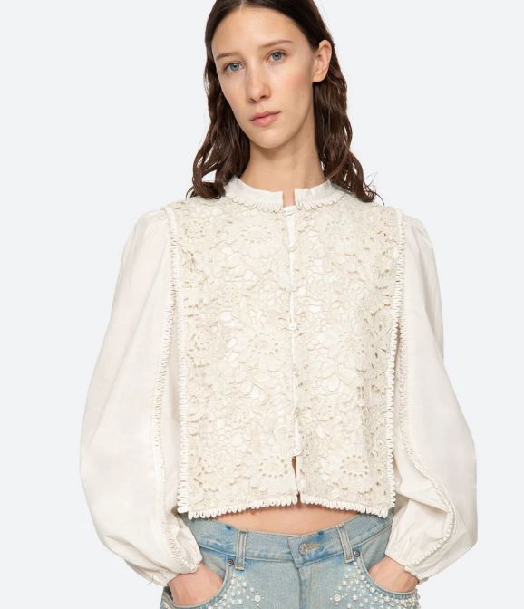 Sea New York - Sabine Embroidery Top