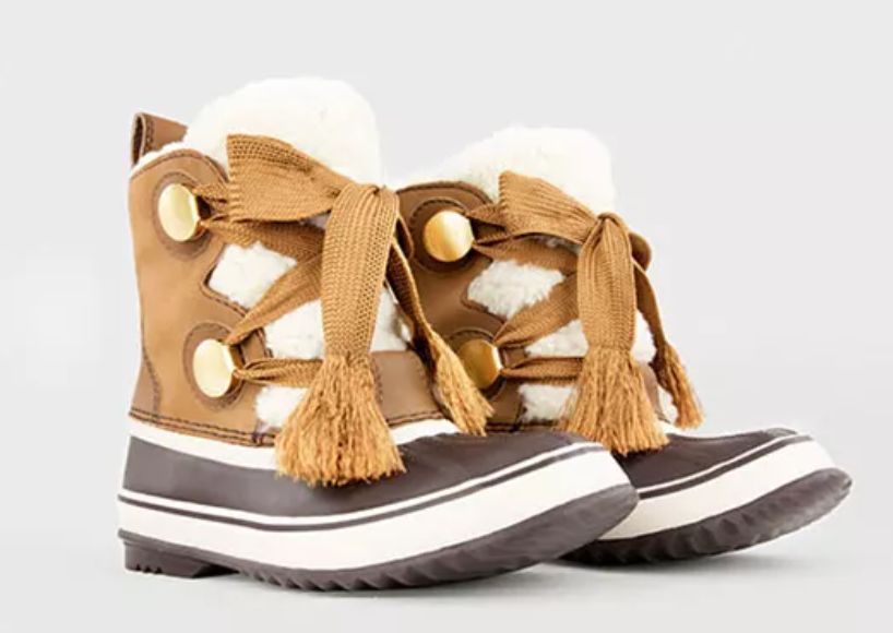 SOREL X CHLOE NATURAL BROWN BOOTS