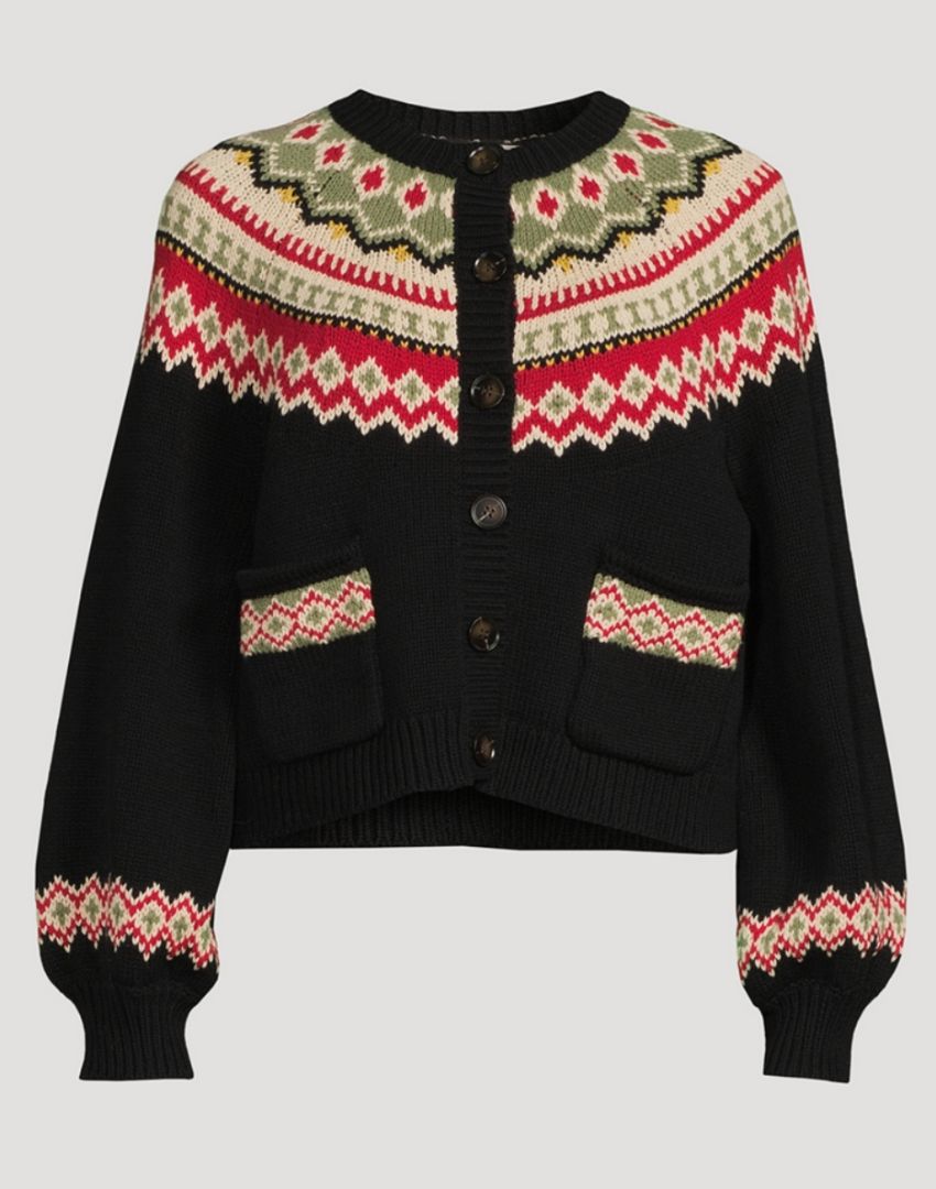 THE GREAT THE HOLIDAY FAIRISLE SOPHOMORE CARDI