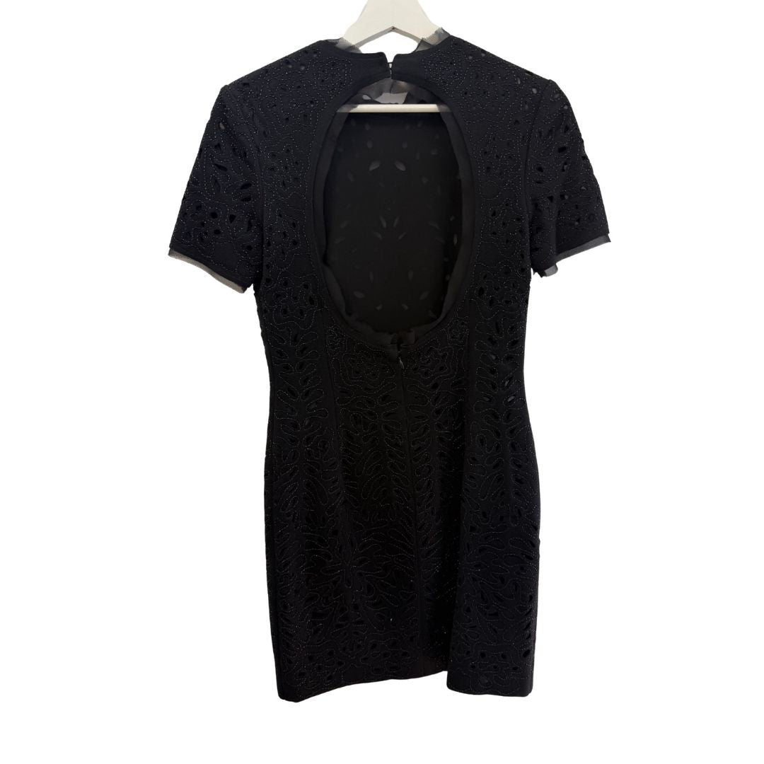 Pucci - Embroidered cutout back dress