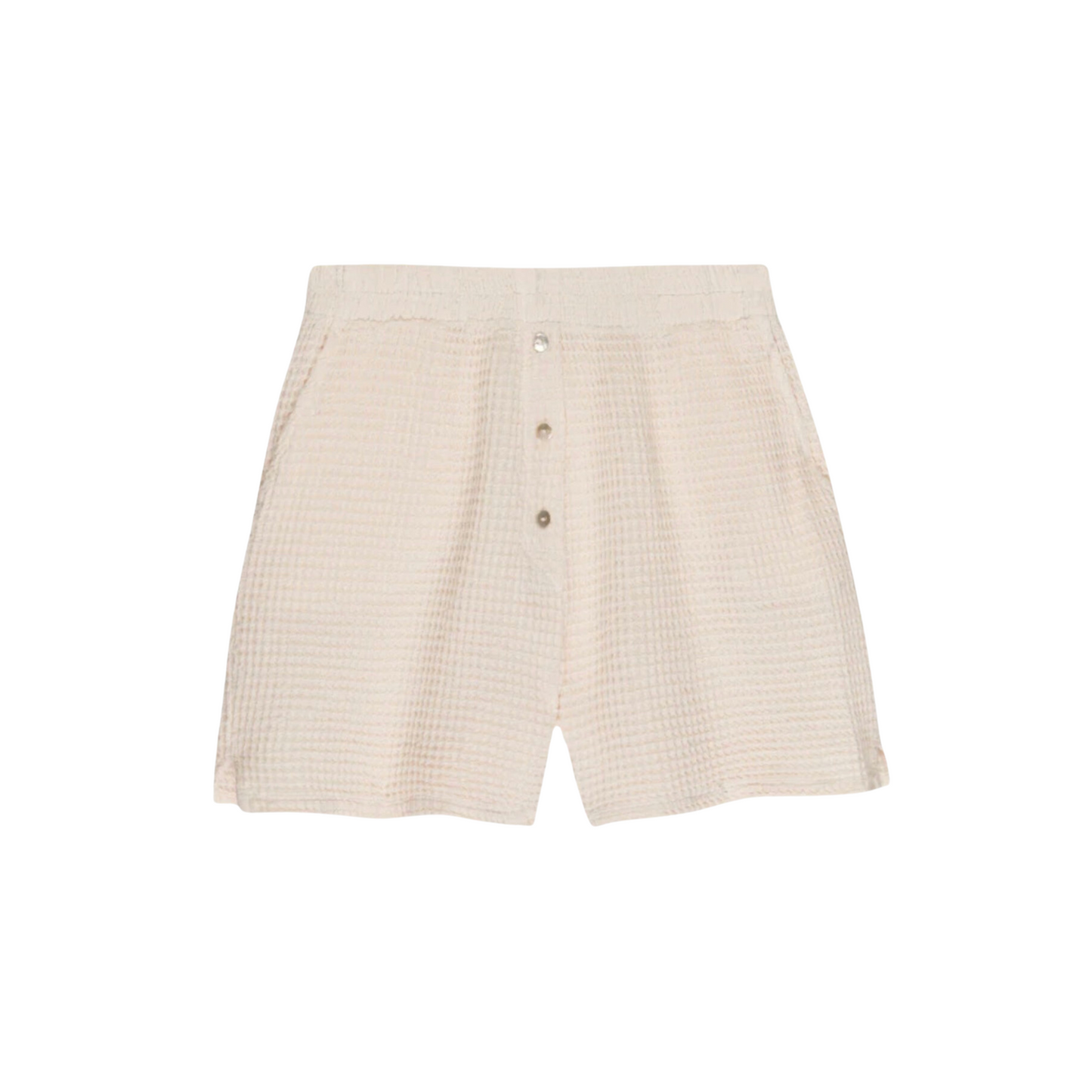 DONNI waffle henley shorts