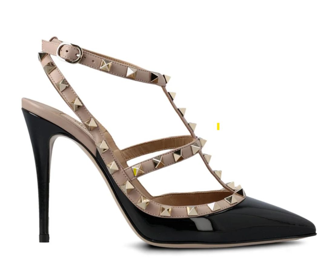 Valentino Garavani Rockstud Pointed Toe Caged Pumps