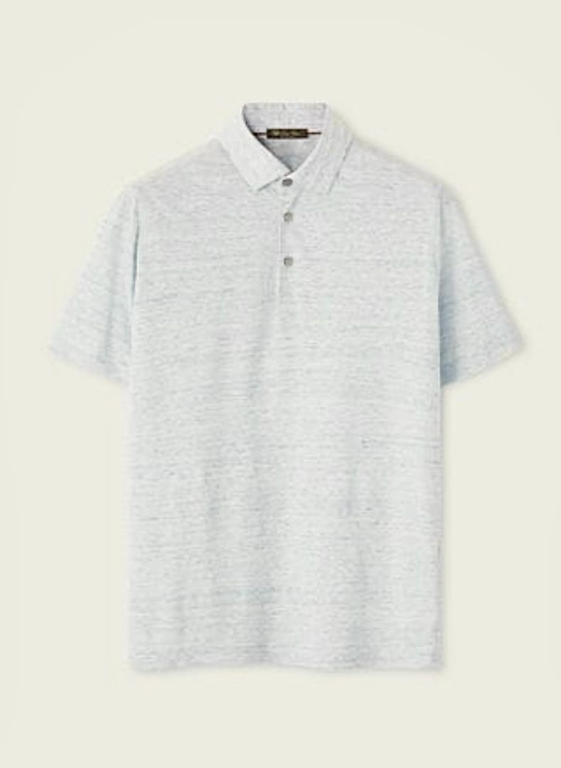 Loro Piana Knit Polo Heather Tshirt