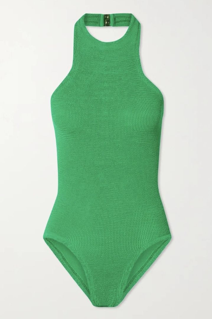 HUNZA G High Neck One Piece Bathing Suit