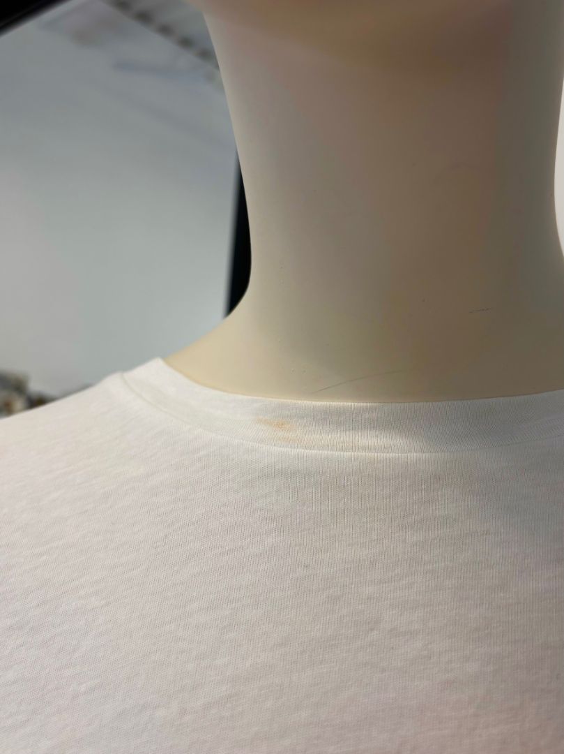 BALMAIN Cropped TShirt with Gold Writing