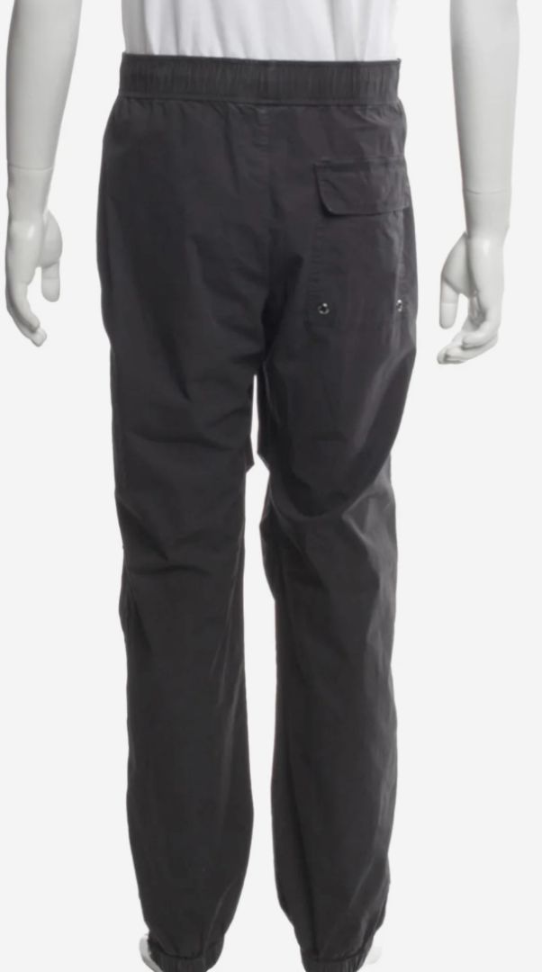 James Perse Faded Black Heavy Weight Cargo Style Pants