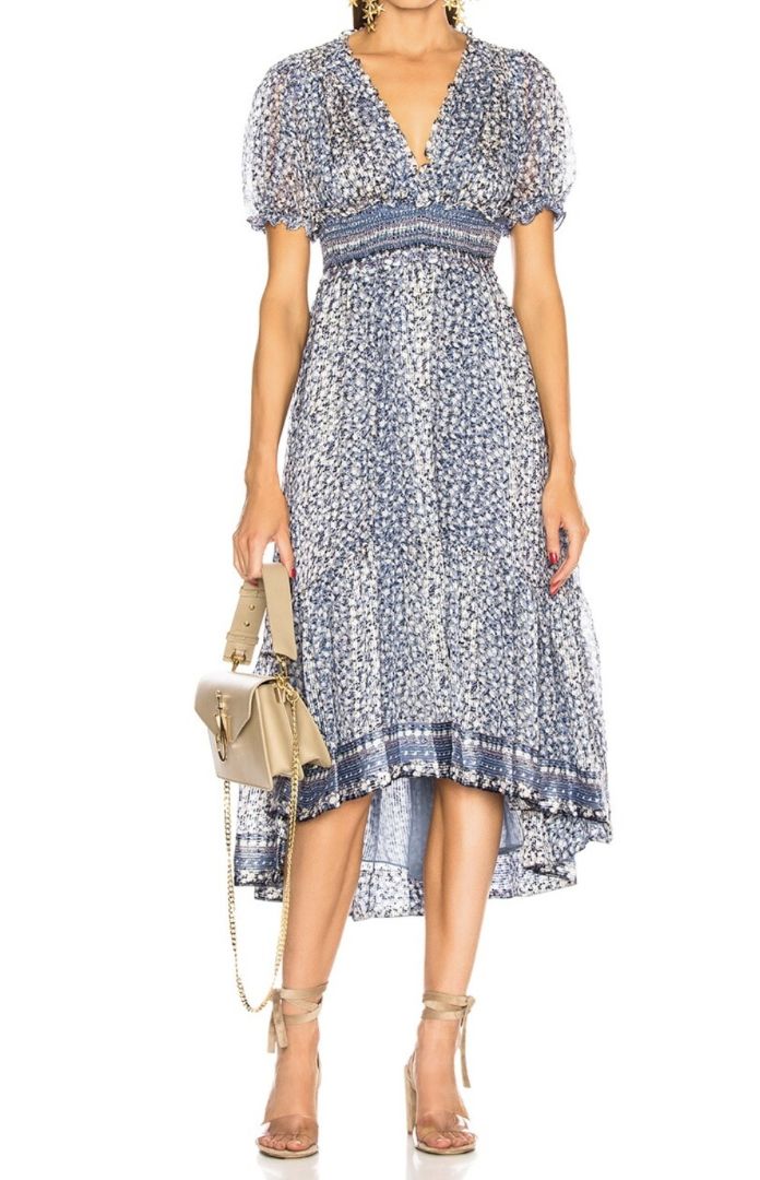 Ulla Johnson Floral Puff Sleeve Maxi Dress