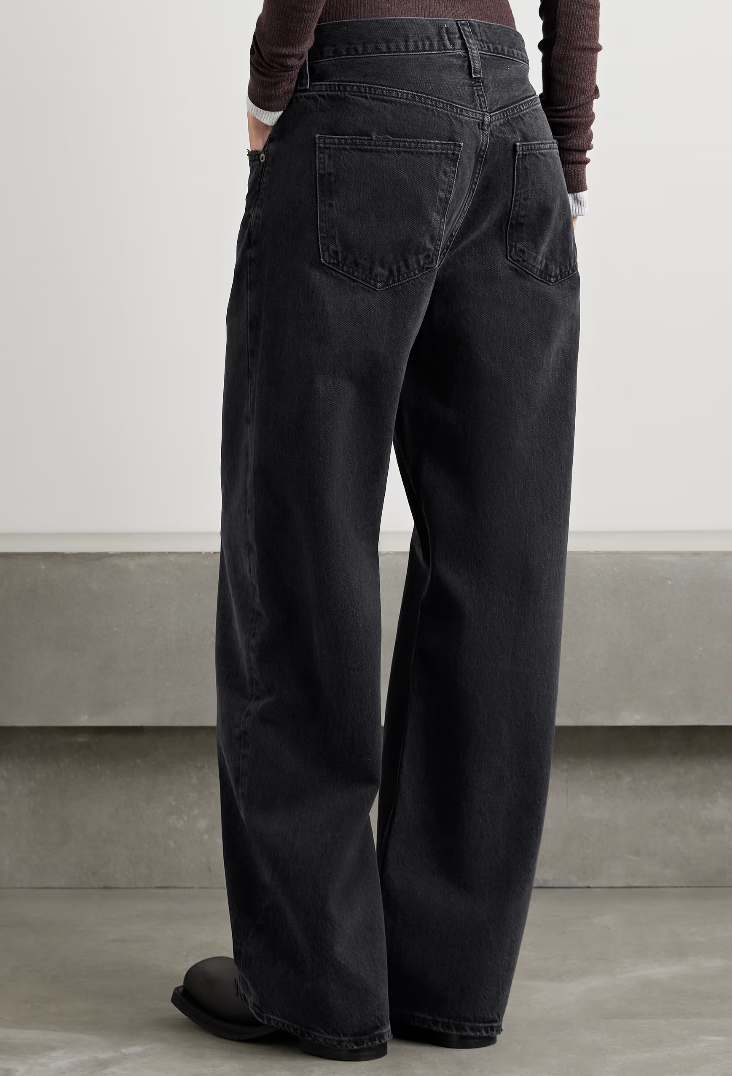 AGOLDE Low Curve mid-rise wide-leg jeans