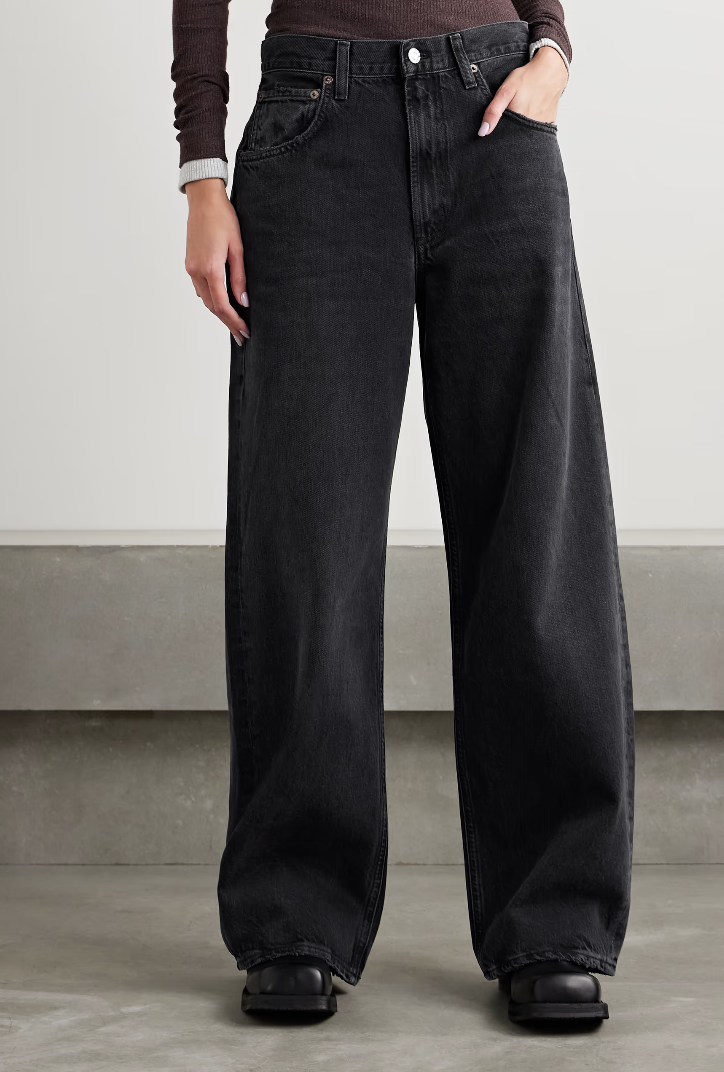 AGOLDE Low Curve mid-rise wide-leg jeans