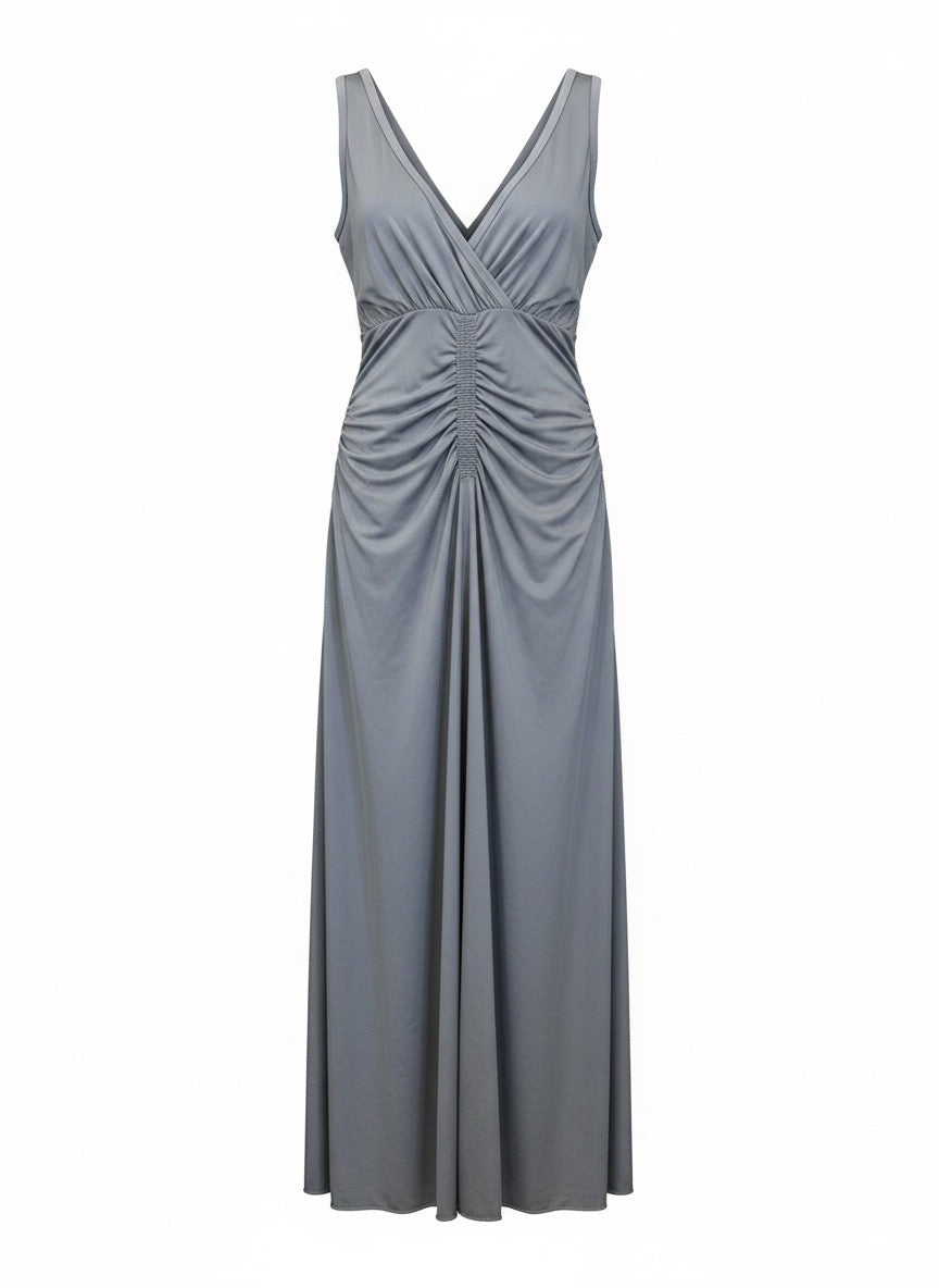 GIORGIO ARMANI slate grey dress