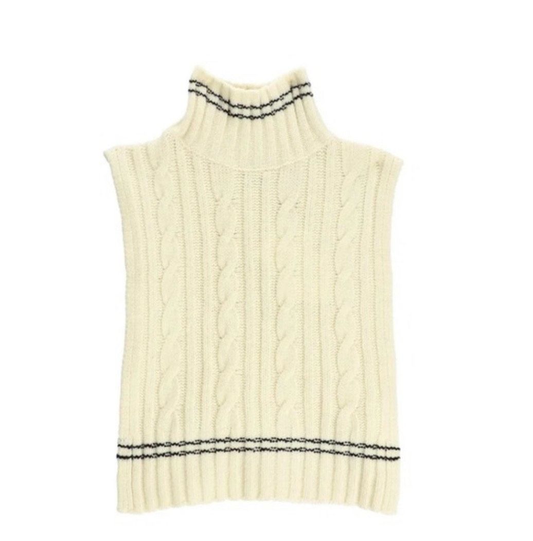 SANDRO Knit Turtleneck Vest