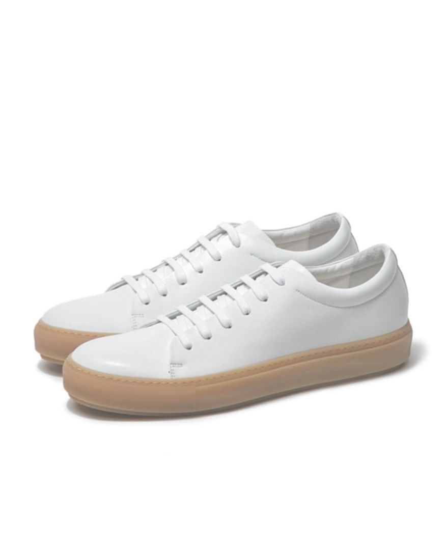 Acne White Leather Sneakers