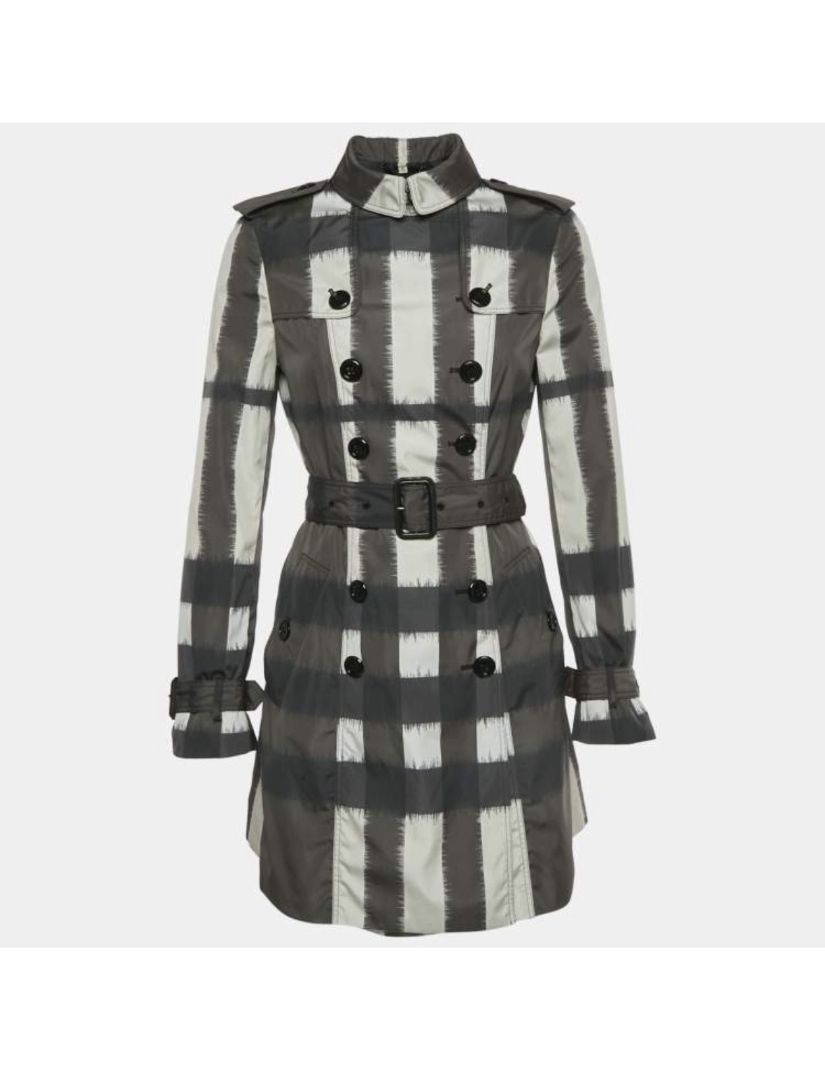 Burberry Plaid Nylon Button Up Jacket
