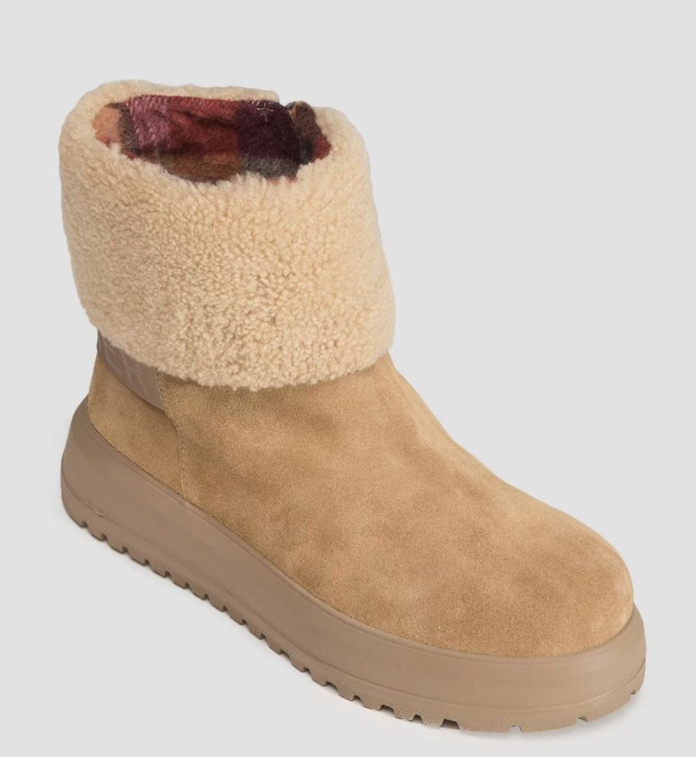 Bogner Suede and Shearling Boots