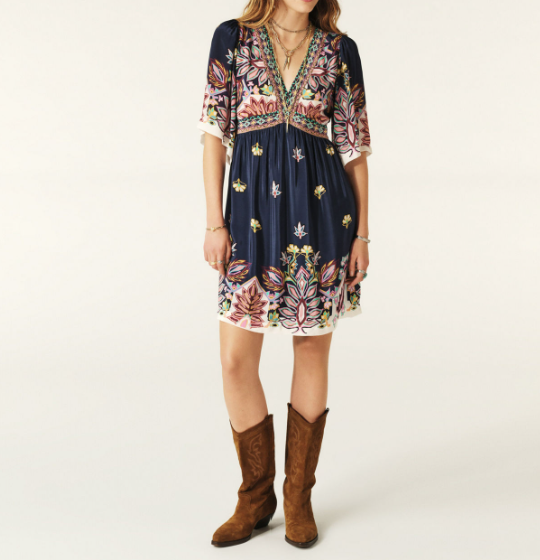 BA&SH  Levia Floral Mini Dress