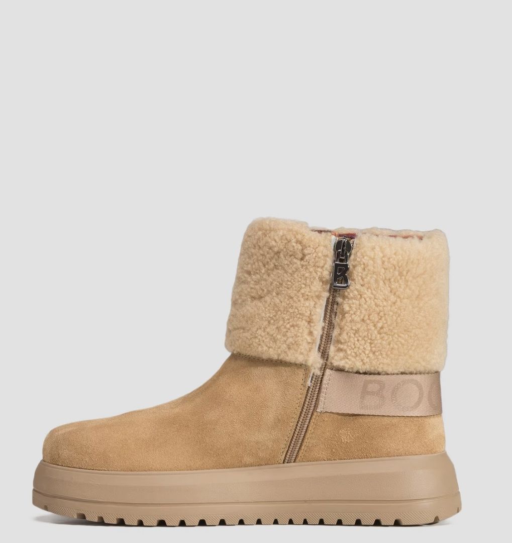 Bogner Suede and Shearling Boots