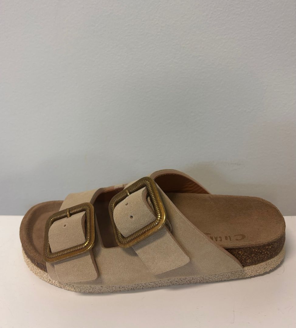 La Canadienne Suede Sandals with Buckle
