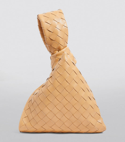 Bottega Veneta Mini Intrecciato Leather BV Twist Drop Bag