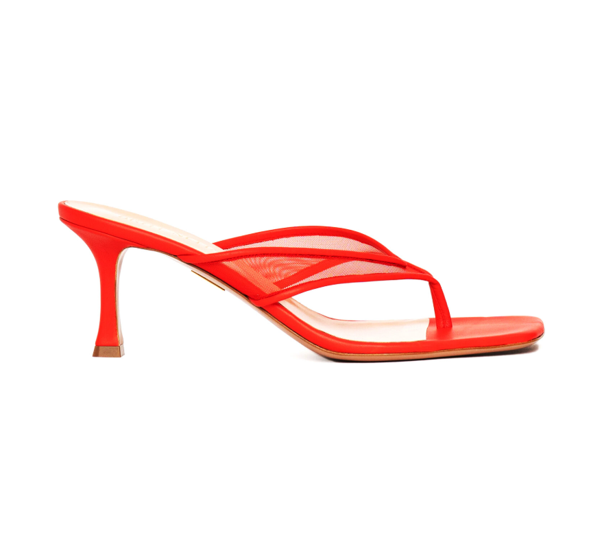 Britt Netta  Seline Mesh Kitten Heel Sandals