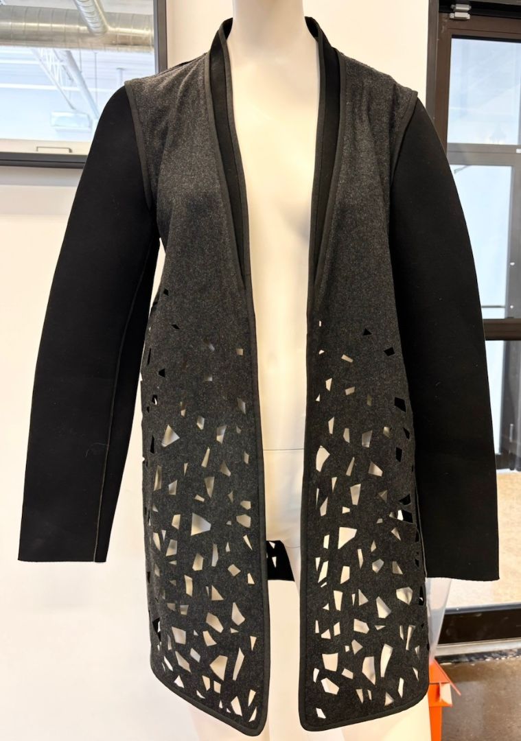 Ellie Tahari Liliann Cutout Cardigan/Coat