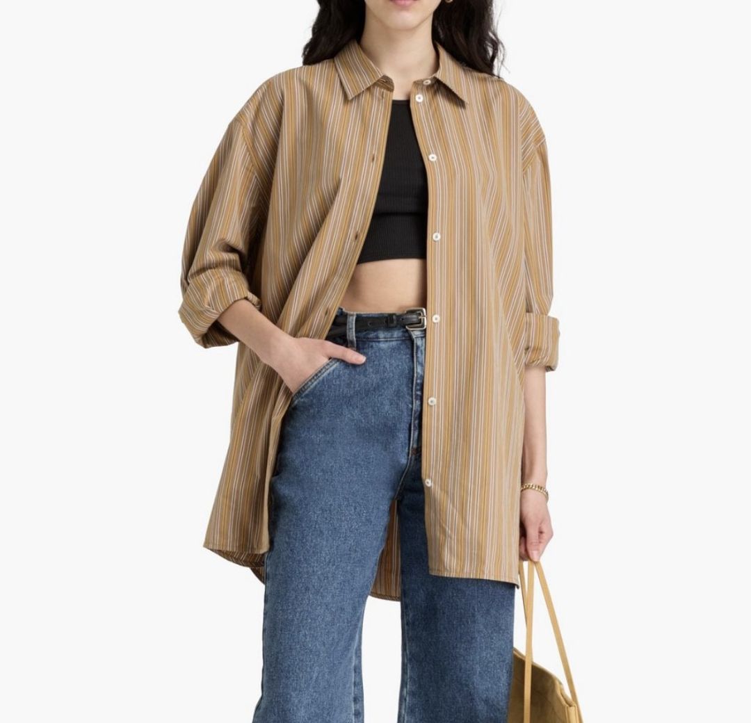 Toteme Stripe Button Up Blouse