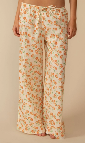 montce cherry sherbet Drawstring Wide-Leg Pant