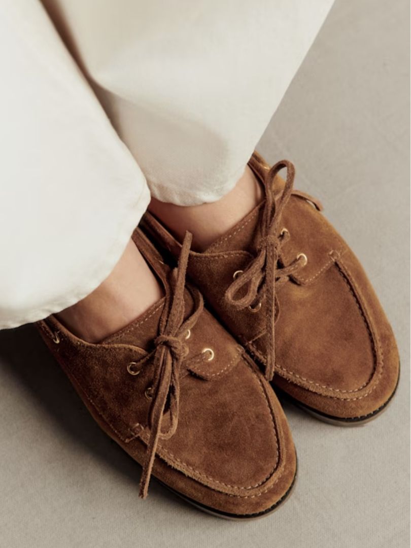 Sezane Suede Loafers