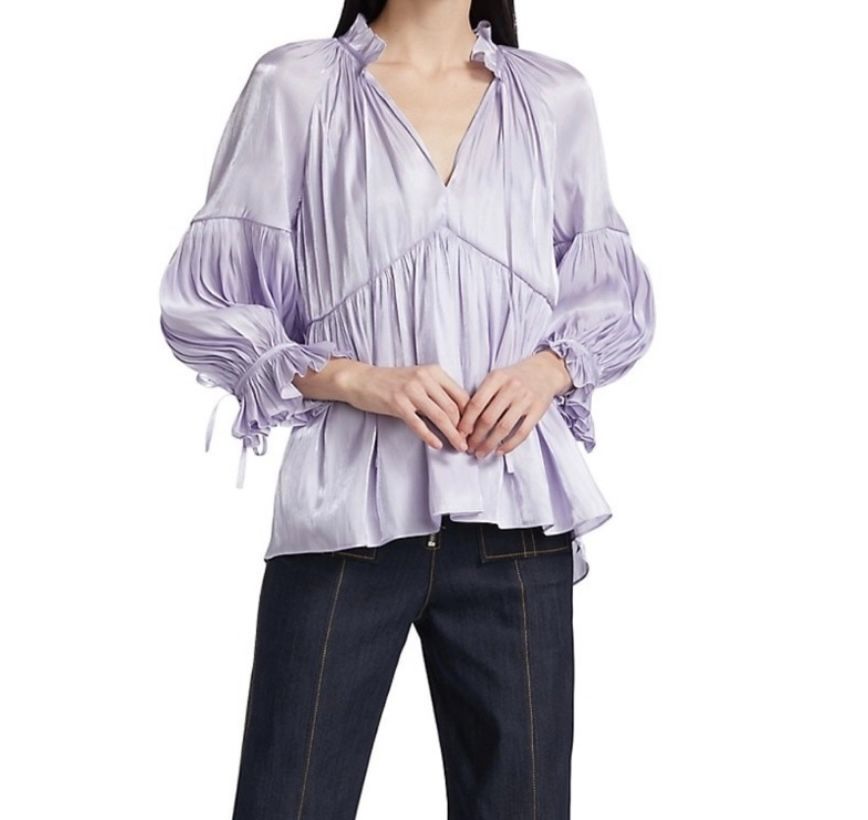 Cinq A Sept Lilac Blouse with Cami