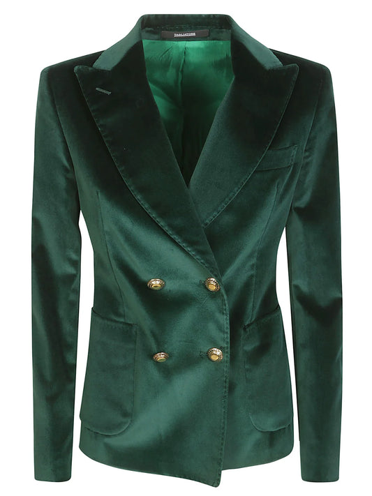 TAGLIATORE - Pocketed Double-Breasted Blazer