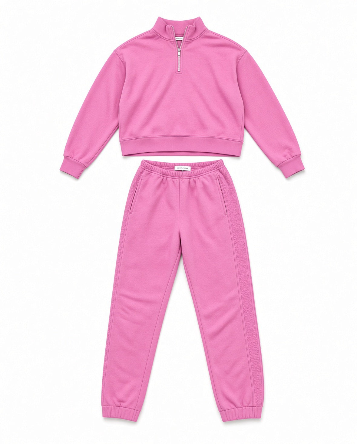 Xirena Pink half zip sweatshirt and Jogger Set