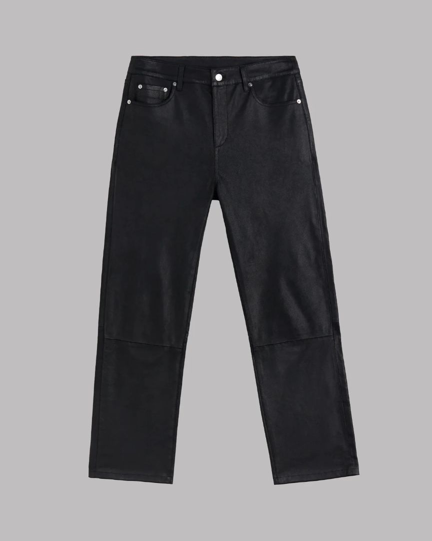 MIKUTA black sheep stretch leather pants