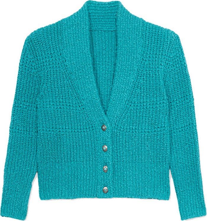 FORTELA turquoise knit cardigan