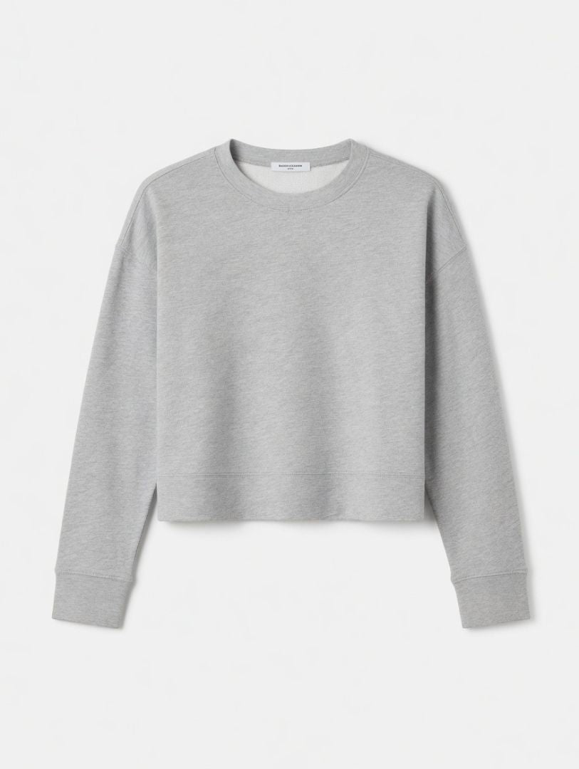 Perfectwhitetee Grey Crewneck Sweatshirt