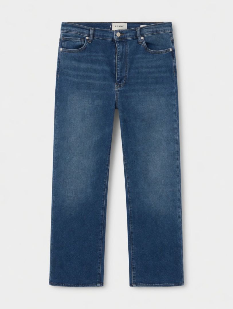 Frame Blue Straight Leg Jeans