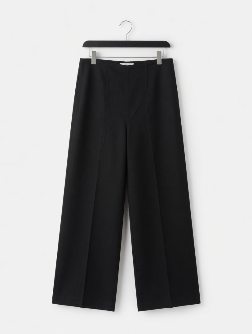 LouLou Studio Black Wide Leg Pants