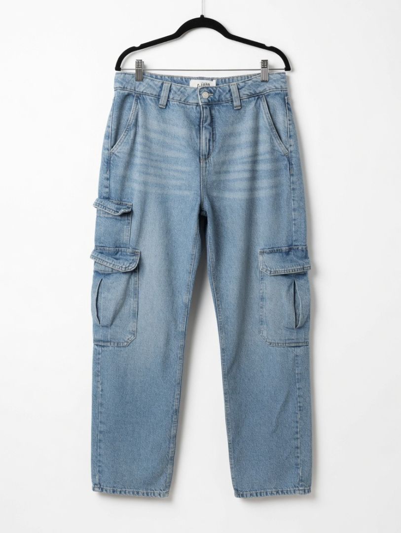 Dynamite Denim Amber Light wash Denim Cargo Pants