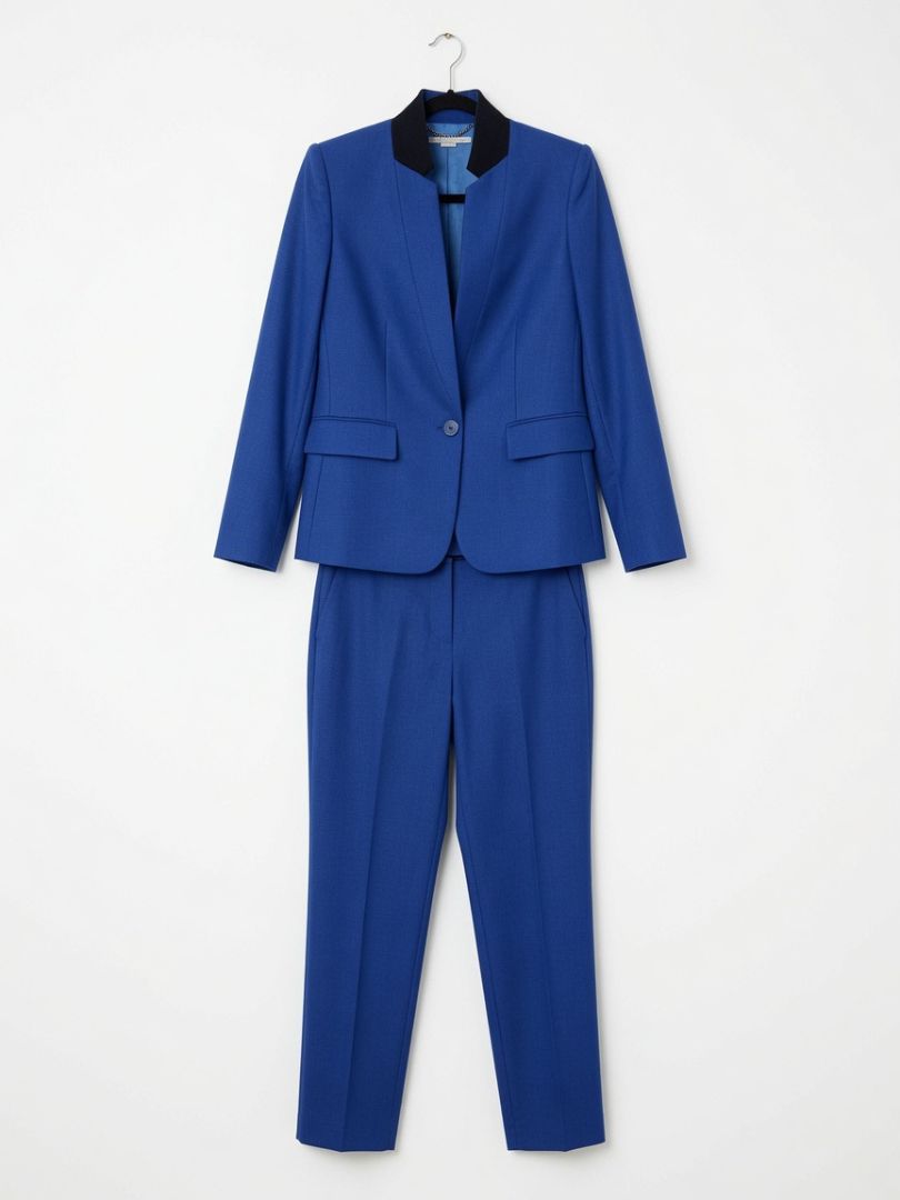 STELLA MCCARTNEY ROYAL BLUE BLAZER and Pants Set