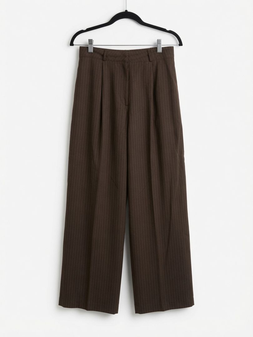 THE FRANKIE SHOP brown stripe pants