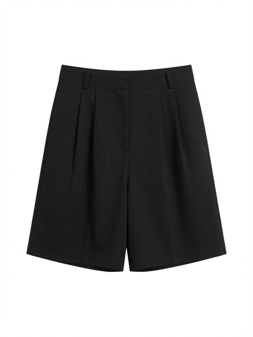 THE FRANKIE SHOP black above the knee bermuda shorts