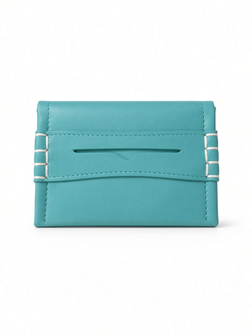 JW Anderson Turquoise Leather Cardholder