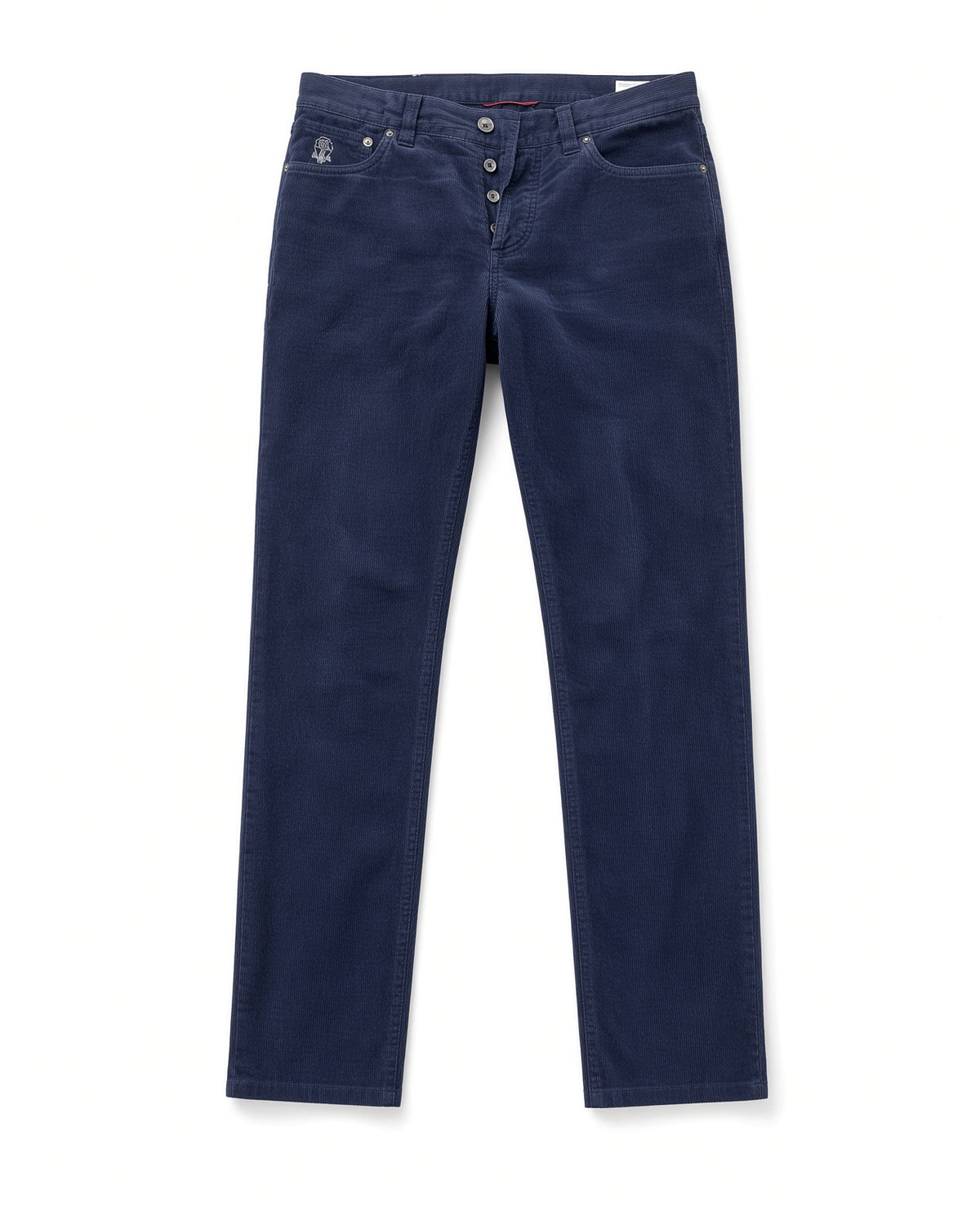 Brunello Cucinelli Navy Corduroy Five Pocket Pants
